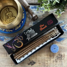 Tribal Soul Incense smaržkociņi ar turētāju Om Shanti, 15g